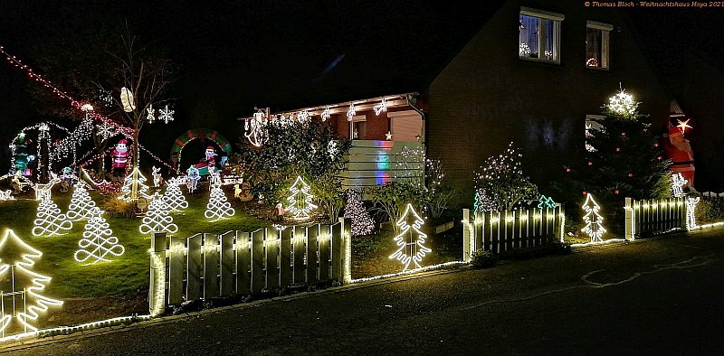 Weihnachtshaus Hoya 2021 - Weihnachtsbeleuchtung